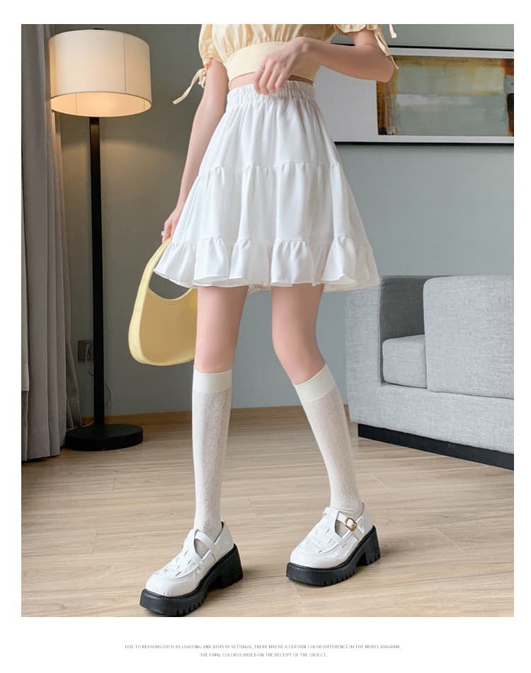 ティアードフリルミニスカート